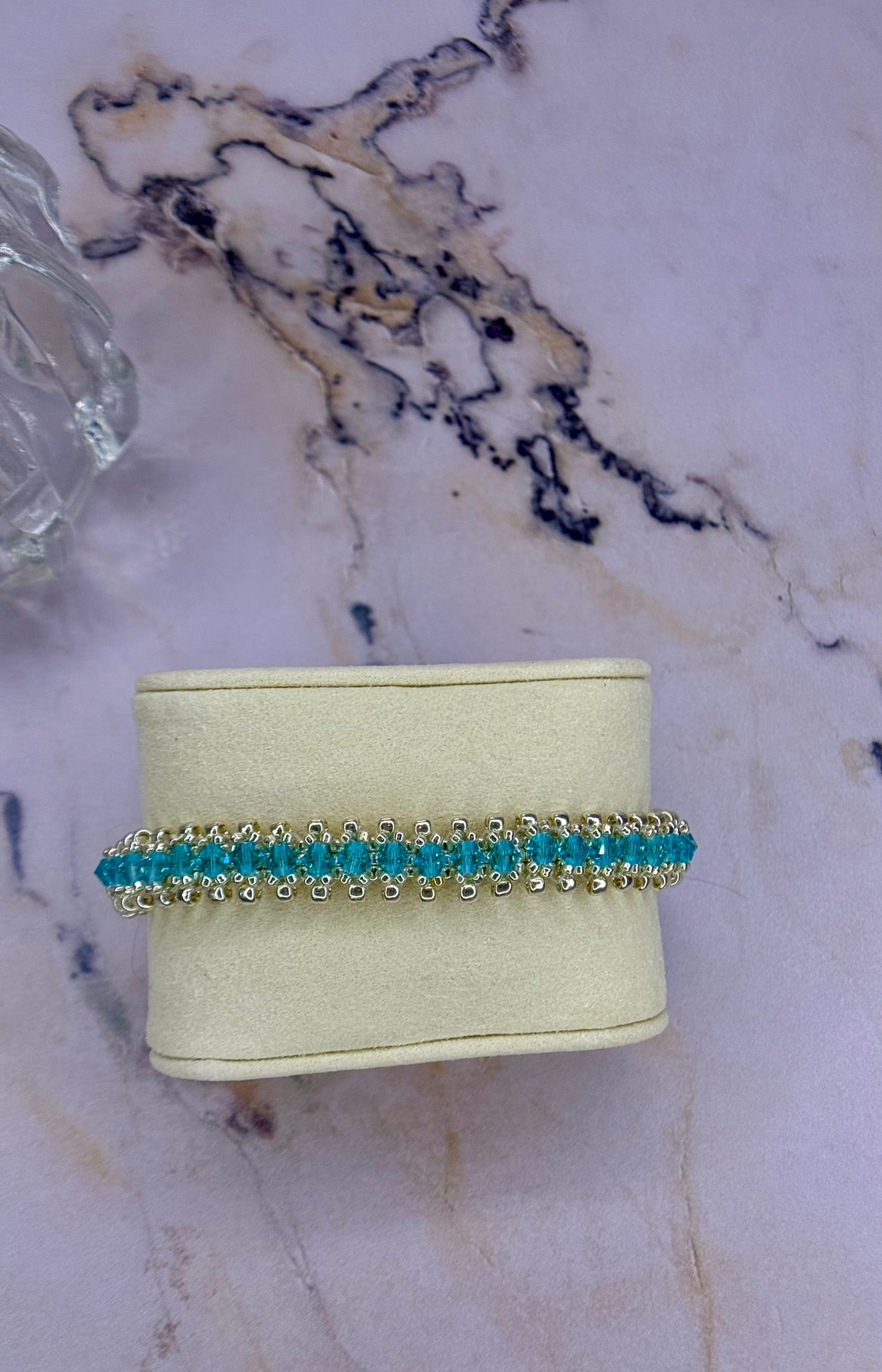 Aqua Swarovski Bracelet
