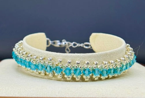 Aqua Swarovski Bracelet