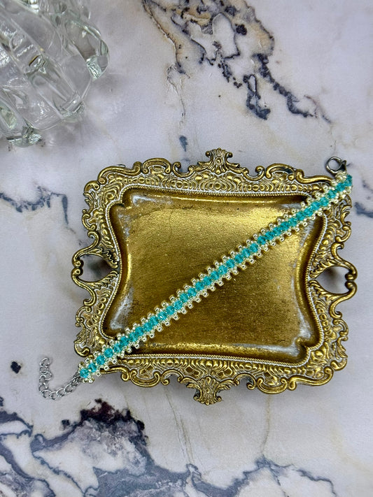 Aqua Swarovski Bracelet