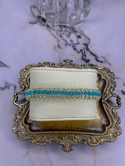 Aqua Swarovski Bracelet
