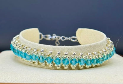Aqua Swarovski Bracelet