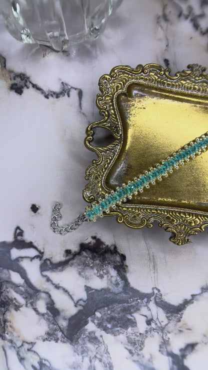 Aqua Swarovski Bracelet